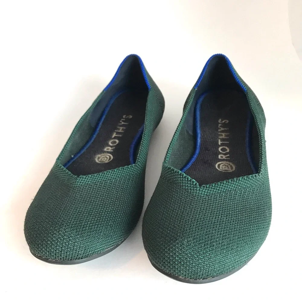 Rothy’s The Flat Green Round Toe (7.5) - Picture 3 of 12